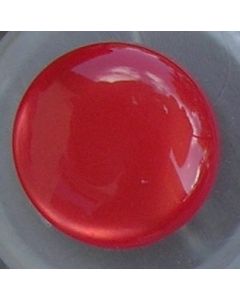 bouton plastique layette 14 mm coloris rouge