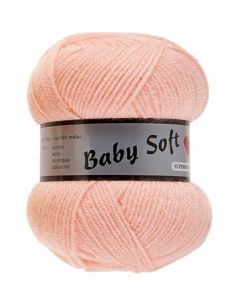 pelote 50 g Baby soft uni de Lammy 214 pêche