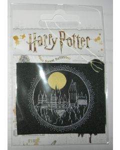 petite broderie Harry Potter sur tissu coton noir thermocollant réf 2376col90