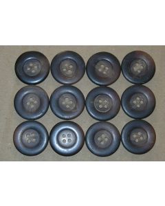 lot de 12 boutons plastique variation de marron 24 mm