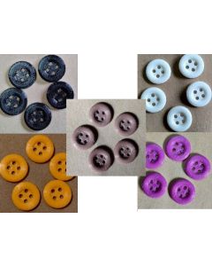 5 boutons 28 mm - amidon de maïs