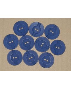lot de 10 boutons bleu foncé plastique 28 mm