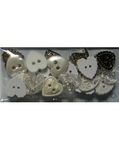 lot de 20 petits boutons décors paritys réf 3131