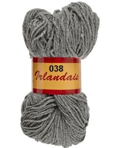 écheveau de 200 g irlandais de lammy coloris 038 gris 