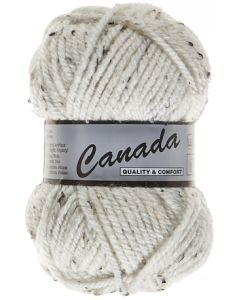 pelote 50 g canada tweed de lammy 405 écru moucheté