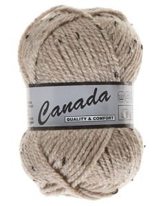 pelote 50 g canada tweed de lammy 410 grège moucheté