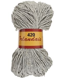 écheveau de 200 g irlandais de lammy 420 gris moucheté