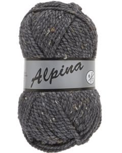 pelote 100 g Alpina6 de Lammy coloris 425 gris foncé tweed