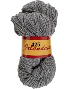 écheveau de 200 g irlandais de lammy 425 gris anthracite moucheté