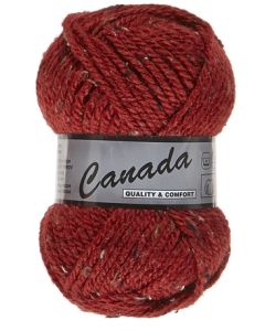 pelote 50 g canada tweed de lammy 440 bordeaux moucheté