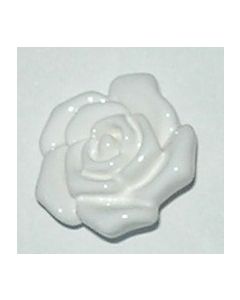 bouton fleur 18 mm réf 451018 de knopf coloris blanc