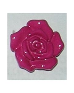 bouton fleur 18 mm réf 451018 de knopf coloris rose fuchsia