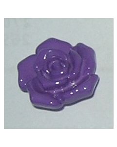 bouton fleur 18 mm réf 451018 de knopf coloris violet