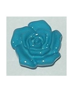 bouton fleur 18 mm réf 451018 de knopf coloris bleu
