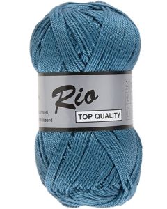 pelote de 50 g coton rio de lammy 457 bleu colvert