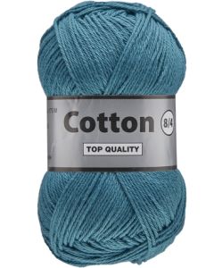pelote 50 g Coton 8/4 coloris bleu 457
