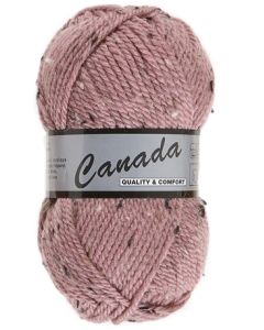 pelote 50 g canada tweed de lammy 485 rose moucheté 