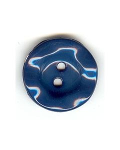 bouton plastique ondulé 19 mm réf 48625 bleu foncé