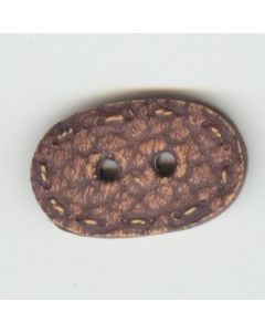 Bouton ovale 36 mm - réf 49029 marron