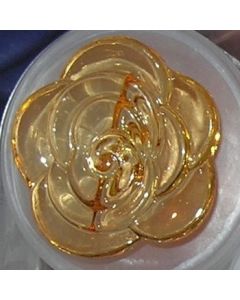 bouton fleur joyaux réf 49104 - 30 mm - orange