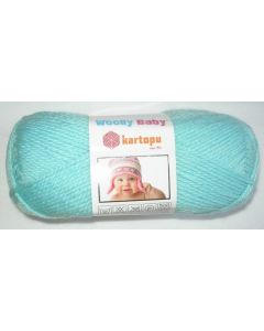 pelote 50 grammes de fil layette WOOLLY BABY coloris bleu clair 502