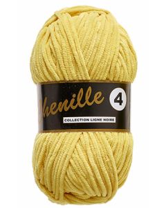 Pelote 50 grammes CHENILLE 4 coloris 510 jaune