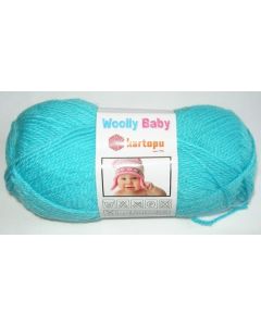 pelote 50 grammes de fil layette WOOLLY BABY coloris turquoise 515