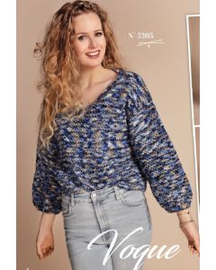 Modèle 05 du catalogue Lammy 52 - pull femme 36 au 46 en kit à tricoter