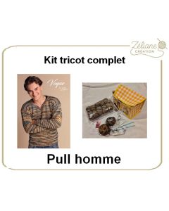Kit tricot pull homme - kit complet ou prêt à porter