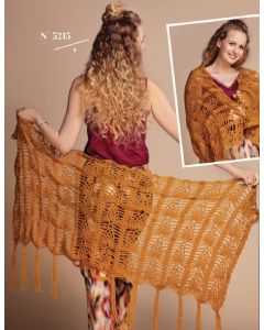Modèle 15 du catalogue 52 - étole au crochet en kit ou déjà crochetée main