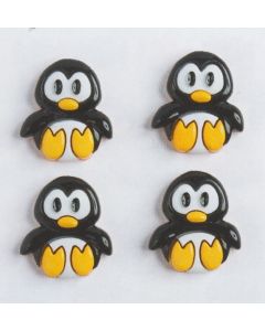 lot de boutons décors pingouin paritys réf 5816