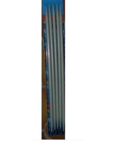 jeu de 5 aiguilles à tricoter n°6,5 double pointe 20 cm - plastique