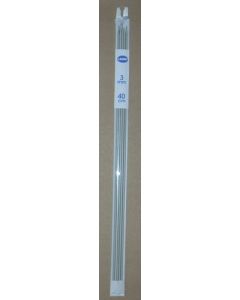 jeu de 5 aiguilles à tricoter n°3 double pointe - 40 cm
