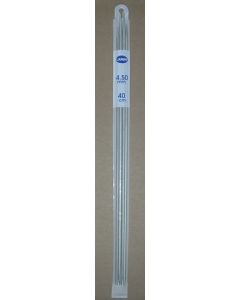 jeu de 5 aiguilles à tricoter n°4,5 double pointe - 40 cm