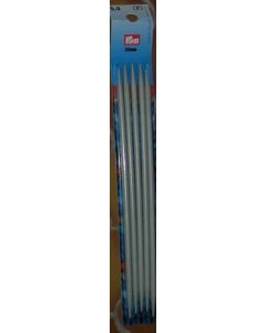 jeu de 5 aiguilles à tricoter n°5 double pointe 20 cm - métal