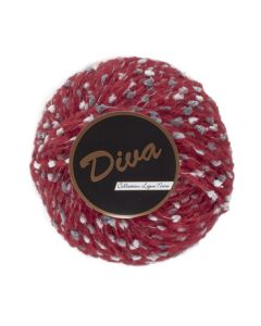 pelote DIVA de lammy yarns coloris 605 rouge