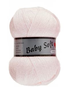 pelote 50 g Baby soft uni de Lammy 710 rose très clair