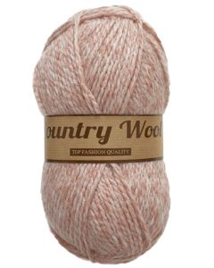 pelote 100 grammes COUNTRY WOOL coloris 710 chiné rose