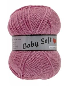 pelote 50 g Baby soft uni de Lammy 730 rose foncé