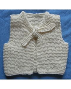 KT8111 - kit tricot doudoune layette point mousse 