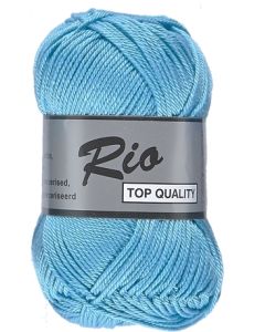 pelote de 50 g coton rio de lammy 838 bleu 