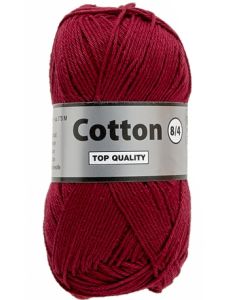 pelote 50 g Coton 8/4 coloris bourgogne 848