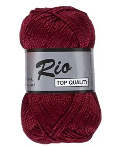 pelote de 50 g coton rio de lammy 848 bordeaux