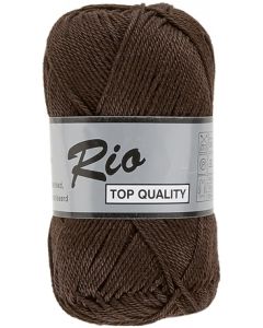 pelote de 50 g coton rio de lammy 857 marron très foncé