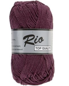 pelote de 50 g coton rio de lammy 858 aubergine