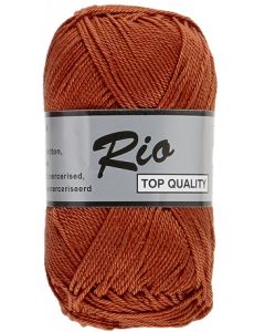 pelote de 50 g coton rio de lammy 859 marron roux