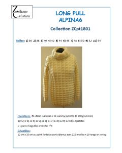 fiche tricot long pull Alpina6