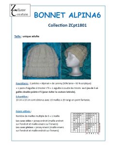 fiche tricot bonnet Alpina6