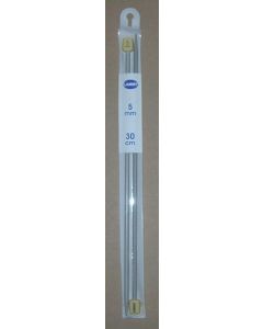 1 paire d'aiguilles à tricoter n°5 de 30 cm de long