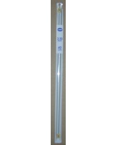 1 paire d'aiguilles à tricoter métal n°3,5 - 40 cm de long